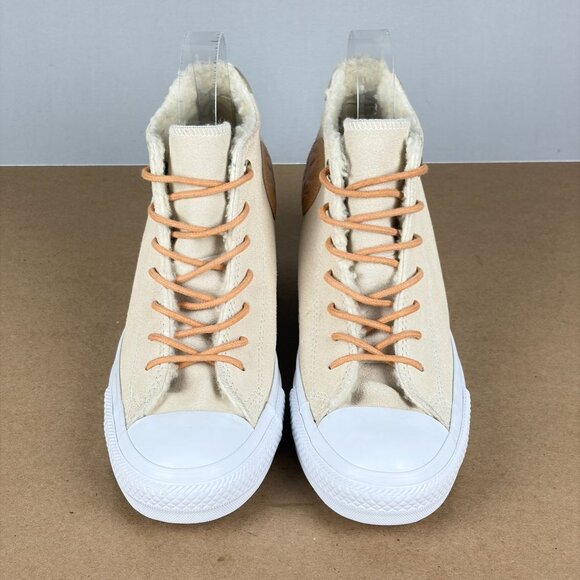 Converse Chuck Taylor All Star Lux Hidden Wedge Sneakers Womens 8 Suede - Picture 2 of 10